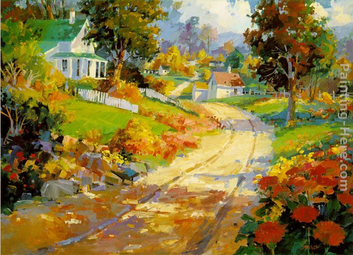 A Crisp Autumn Day painting - Songer Steve A Crisp Autumn Day art painting